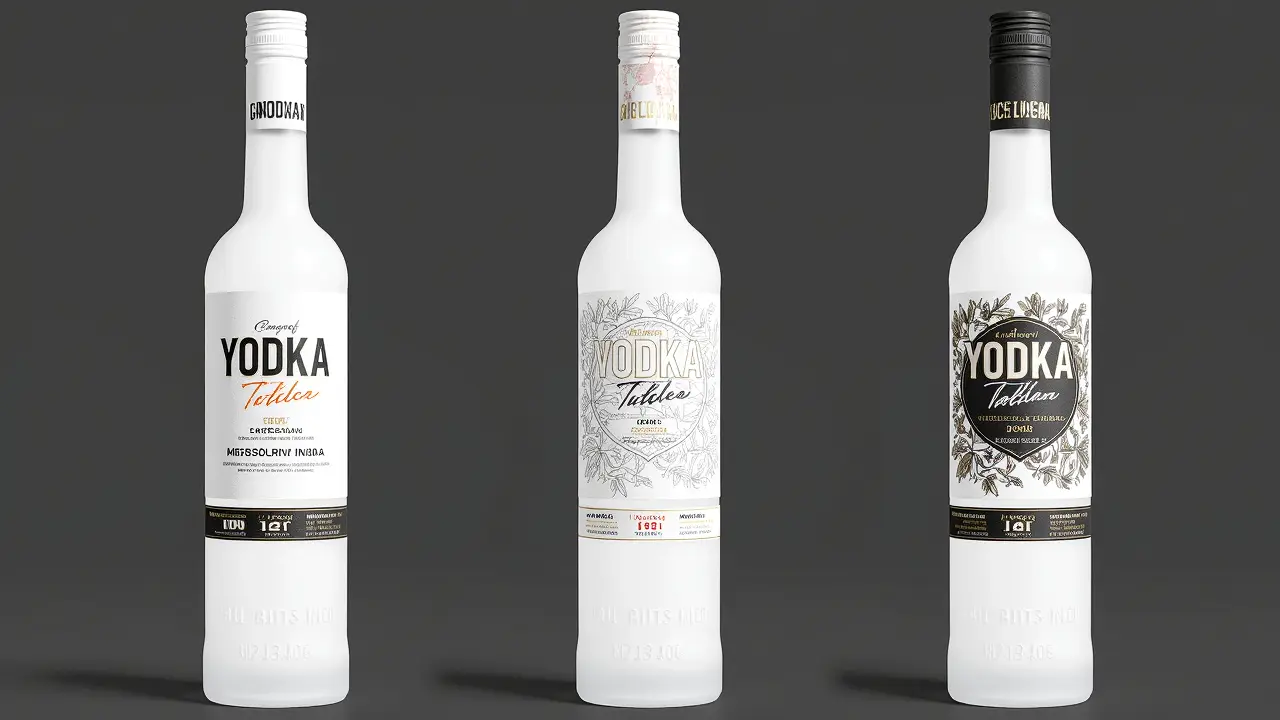 Hot Sale Frosted Glass Bottle for Vodka