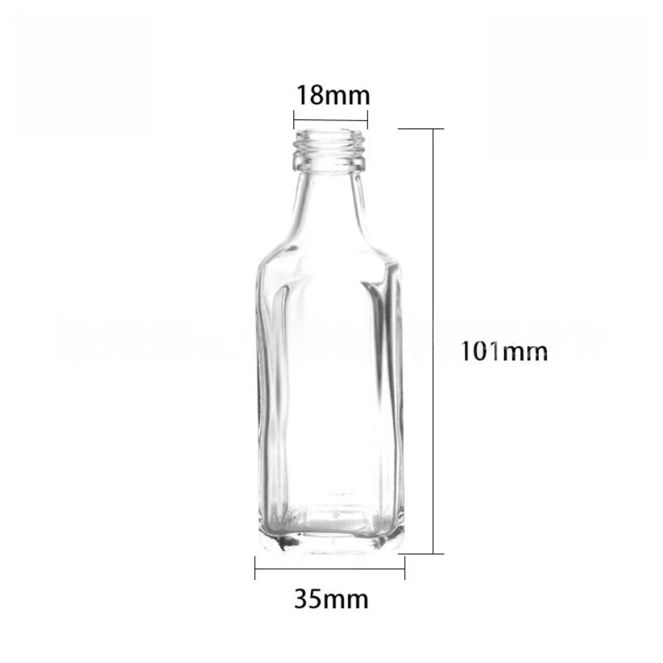 50ml Clear Spirit Bottle
