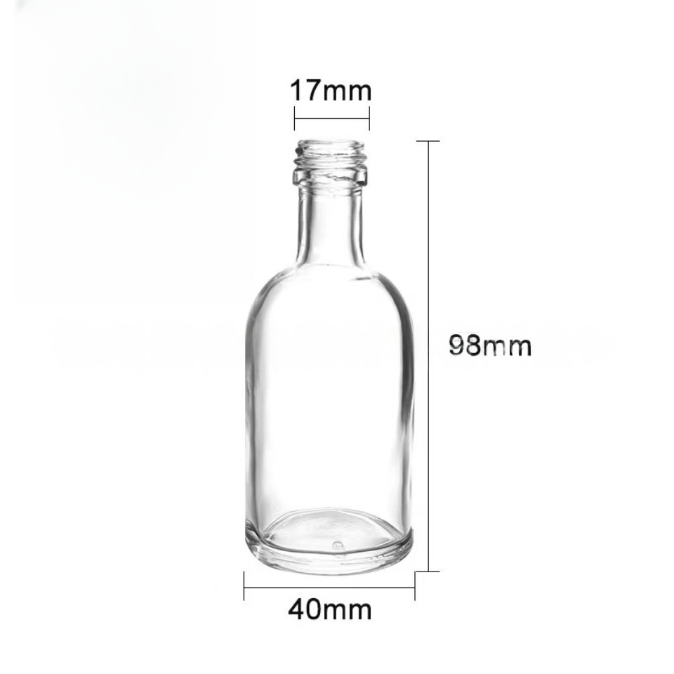 50ml Clear Spirit Bottle