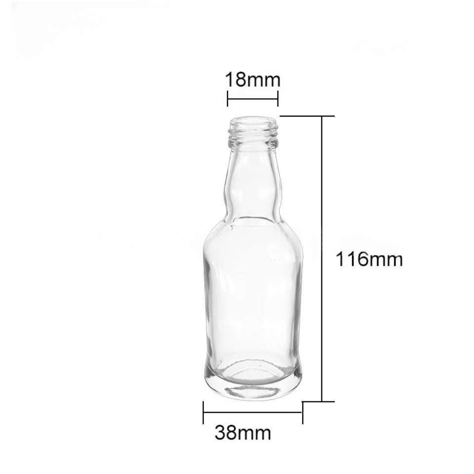 50ml Clear Spirit Bottle