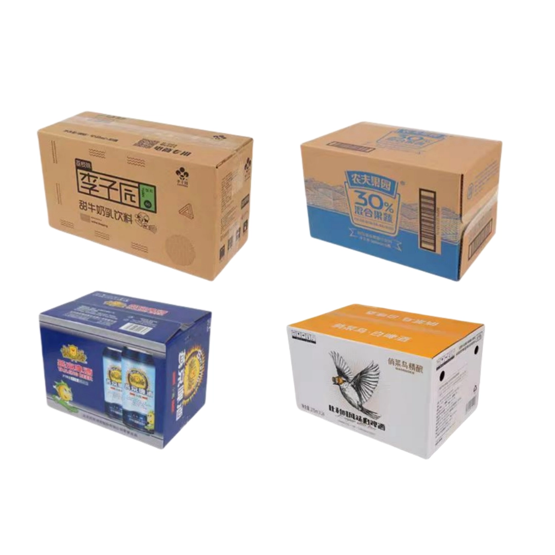 Original color corrugated boxes and colored corrugated boxes with printing
