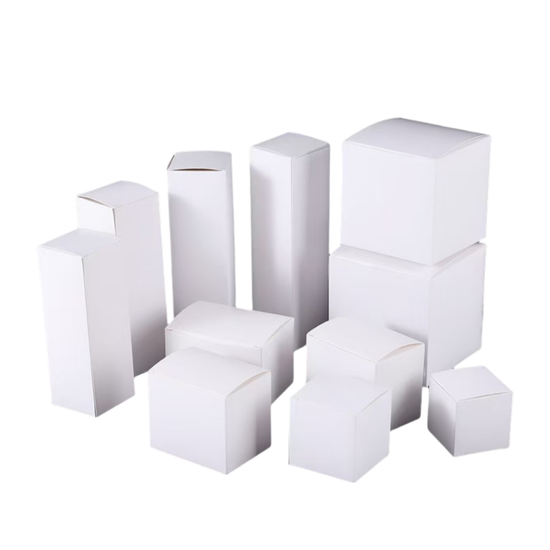Blank White Cardboard Packaging Box