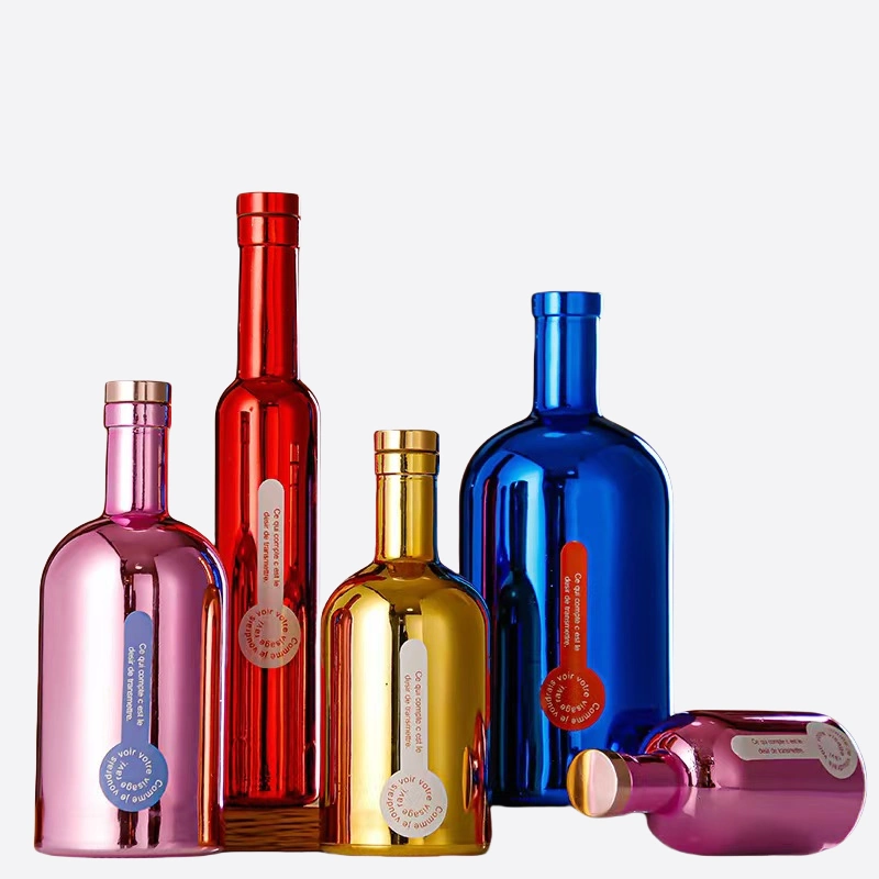 Metal Plated Glass Bottles
